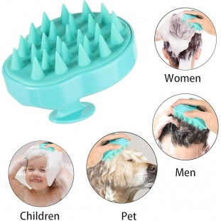 مدلك فروة الرأس من اموي، مع شعيرات سيليكون ناعمة